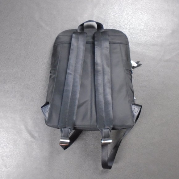 Michael Kors Polly MK MD Slim Zip Backpack Black Nylon Gold 30S9GP5B8C main image 8